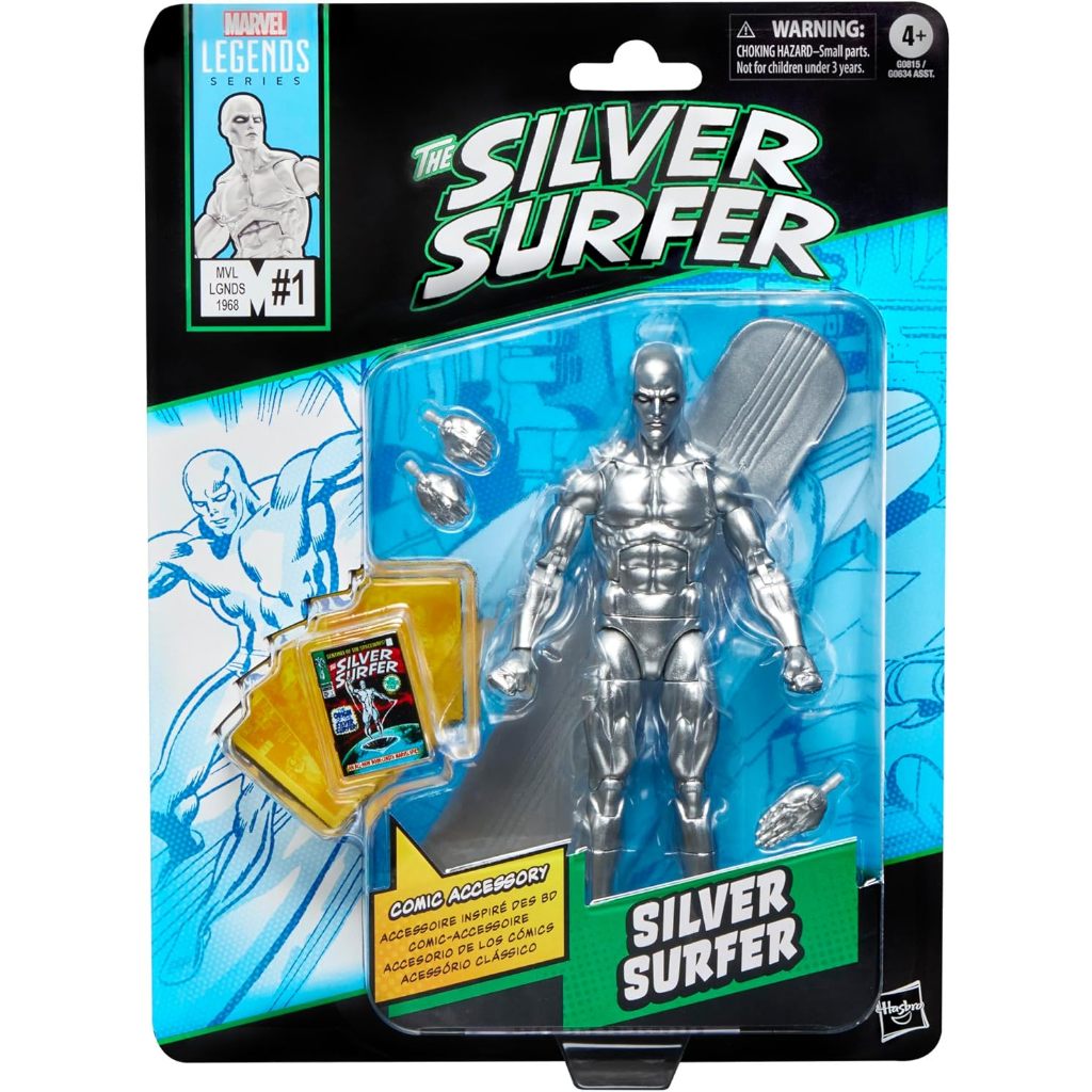 Marvel Legends Series Silver Surfer, Silver Surfer #1 (1968) and Fantastic Four Comics-Inspired Coll