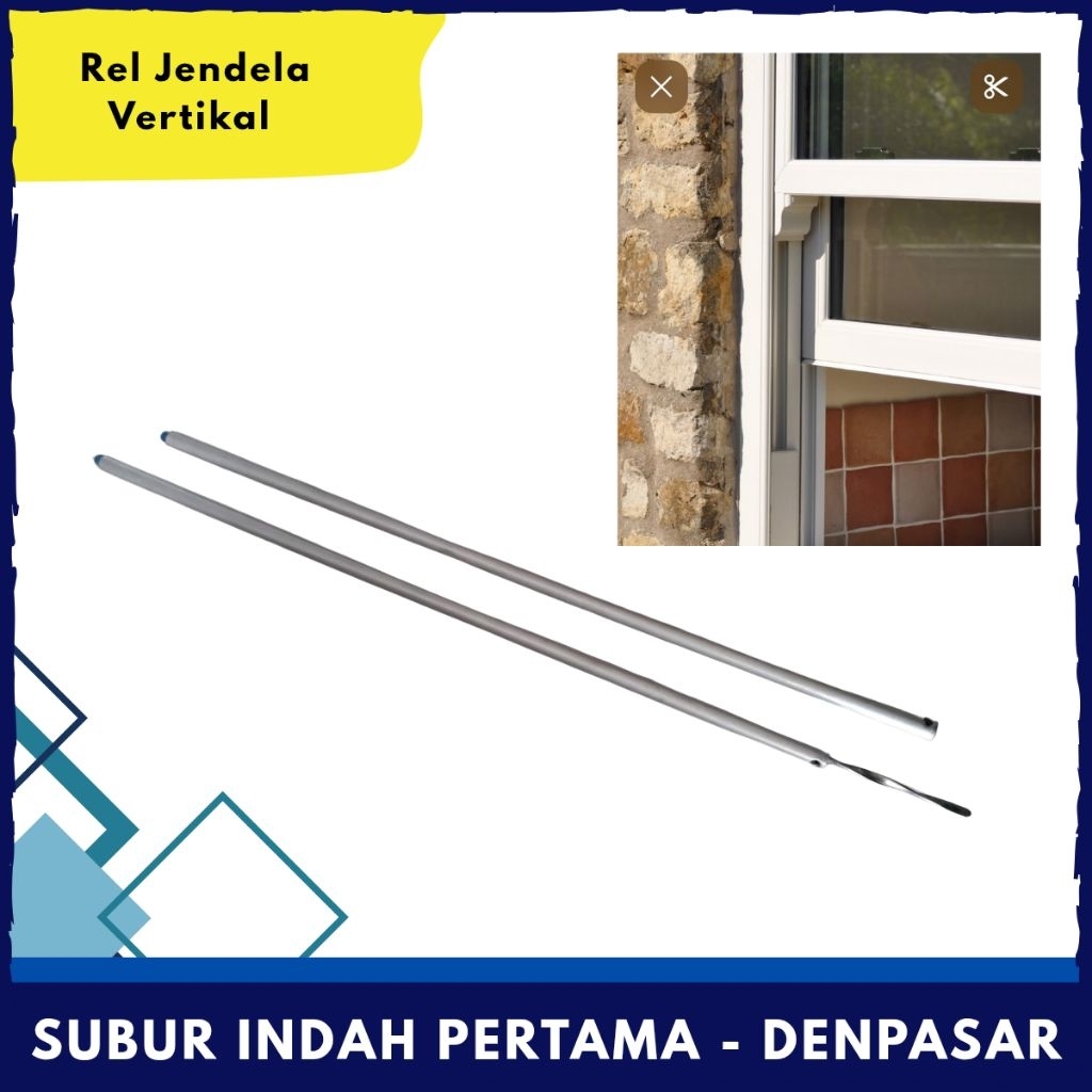 Rel Jendela Vertikal / Rel Jendela Sliding Jendela Alumunium