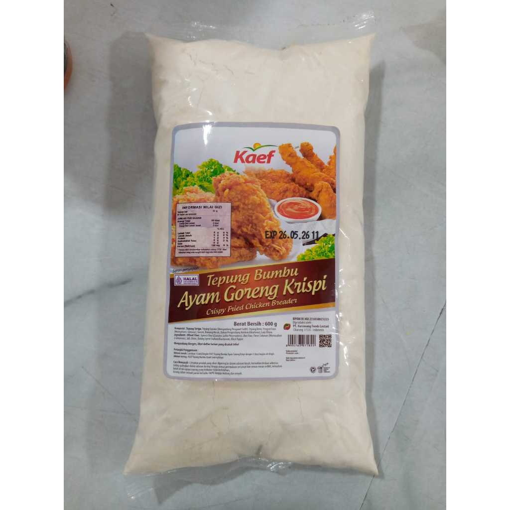 kaef tepung bumbu ayam goreng krispi