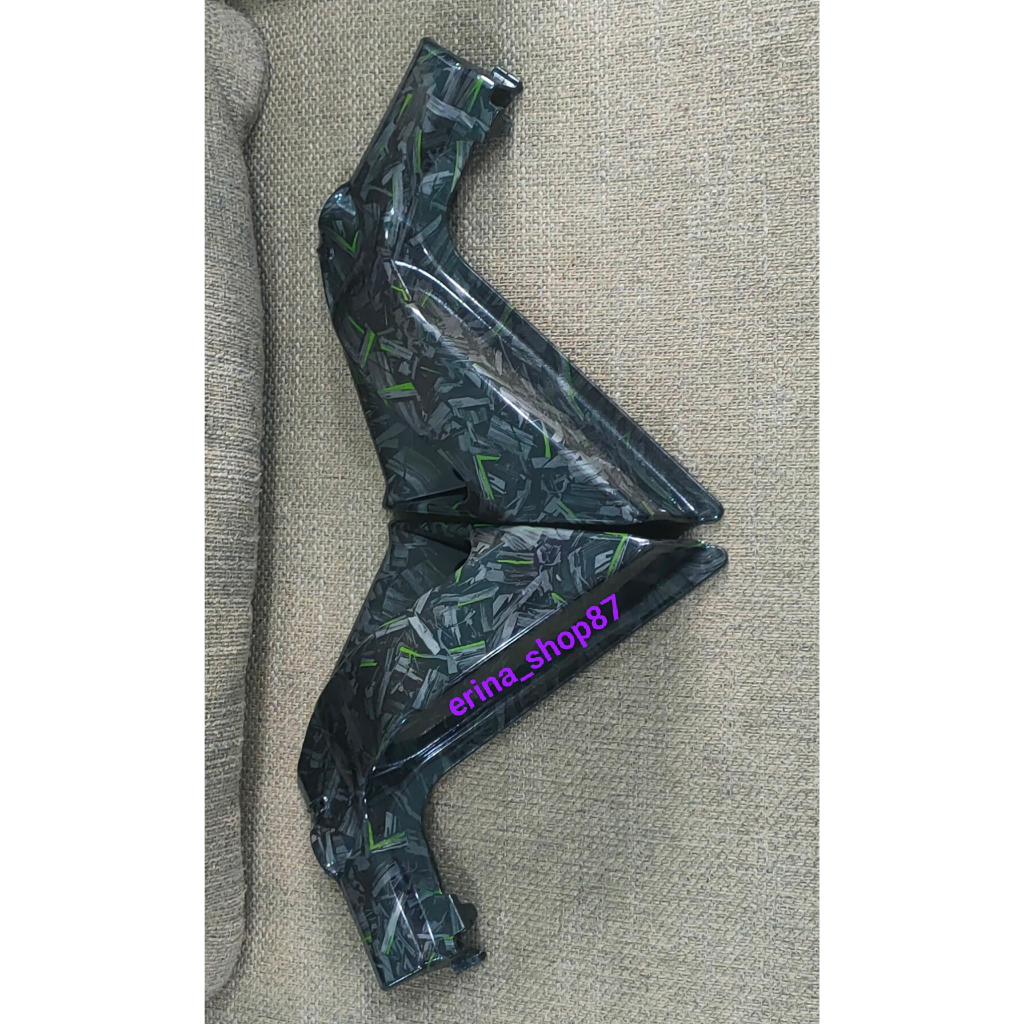 PROMO HARGA SPESIAL COVER TUTUP AIRSCOOP CARBON FORGED LIST HIJAU MOTOR RX-KING RX KING RXK RXS / AI