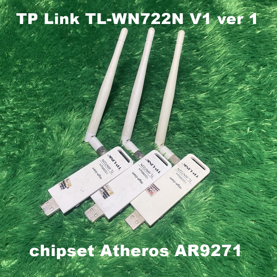 DONGLE WIFI USB Adapter External 150 Mbps TP LINK TL WN722N High GAIN High POWER QUALCOMM ATHEROS LI