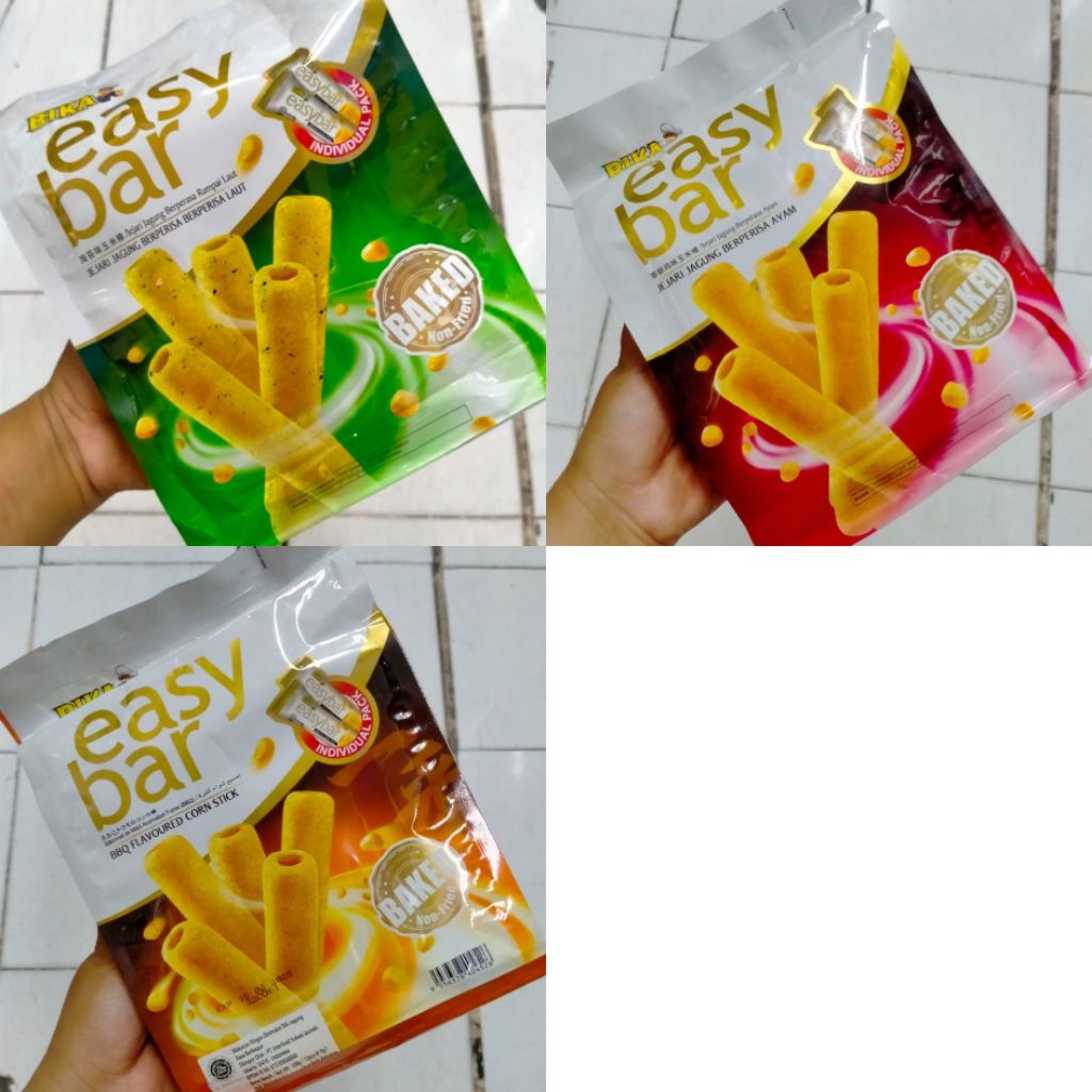 

Bika Easybar Corn Stik Bbq Seaweed EasyBar 108Gram Isi 12 Pcs x 9g