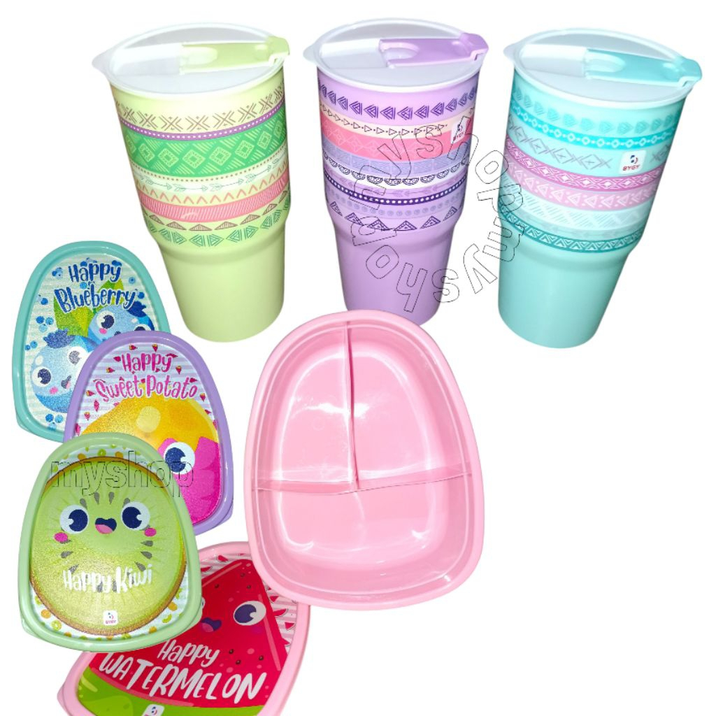 Tumbler BIGGY | Lunch Box BIGGY PLASTIK ( ISI 1 LUSIN )