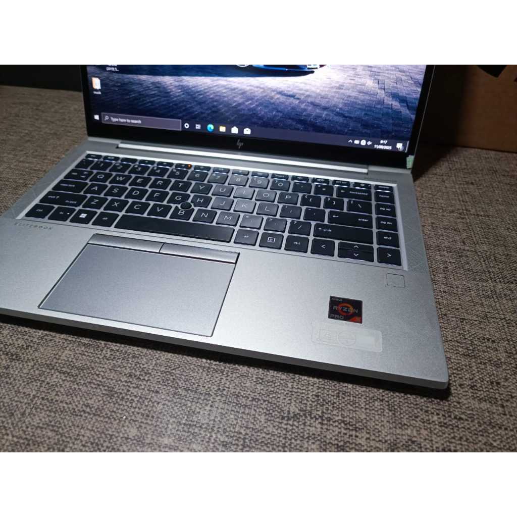 HP Elitebook Ryzen 5 Pro 5650U RAM 16GB Seri 845 G8 FHD IPS Keyboard Backlight Fullset
