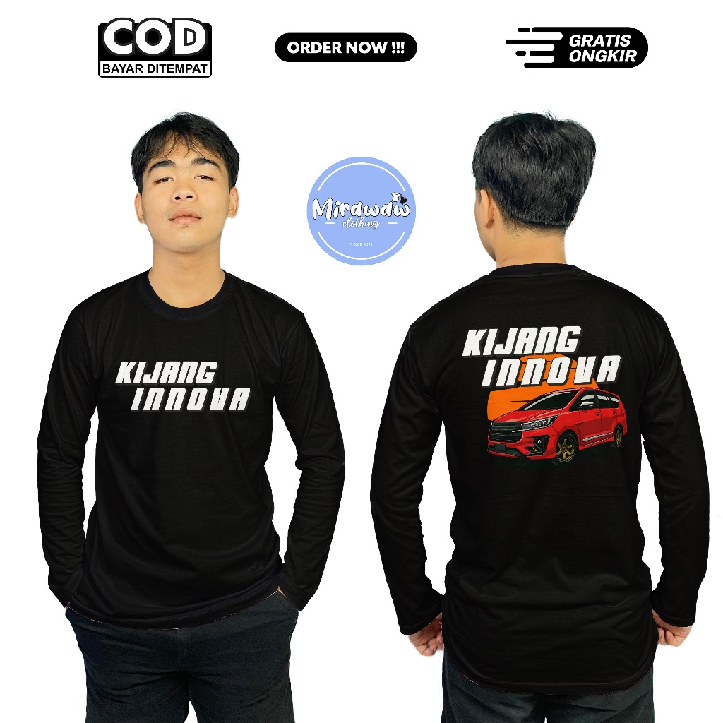 Kaos Otomotif Kijang Innova Desain Terbaru Db Lengan Panjang Baju Distro