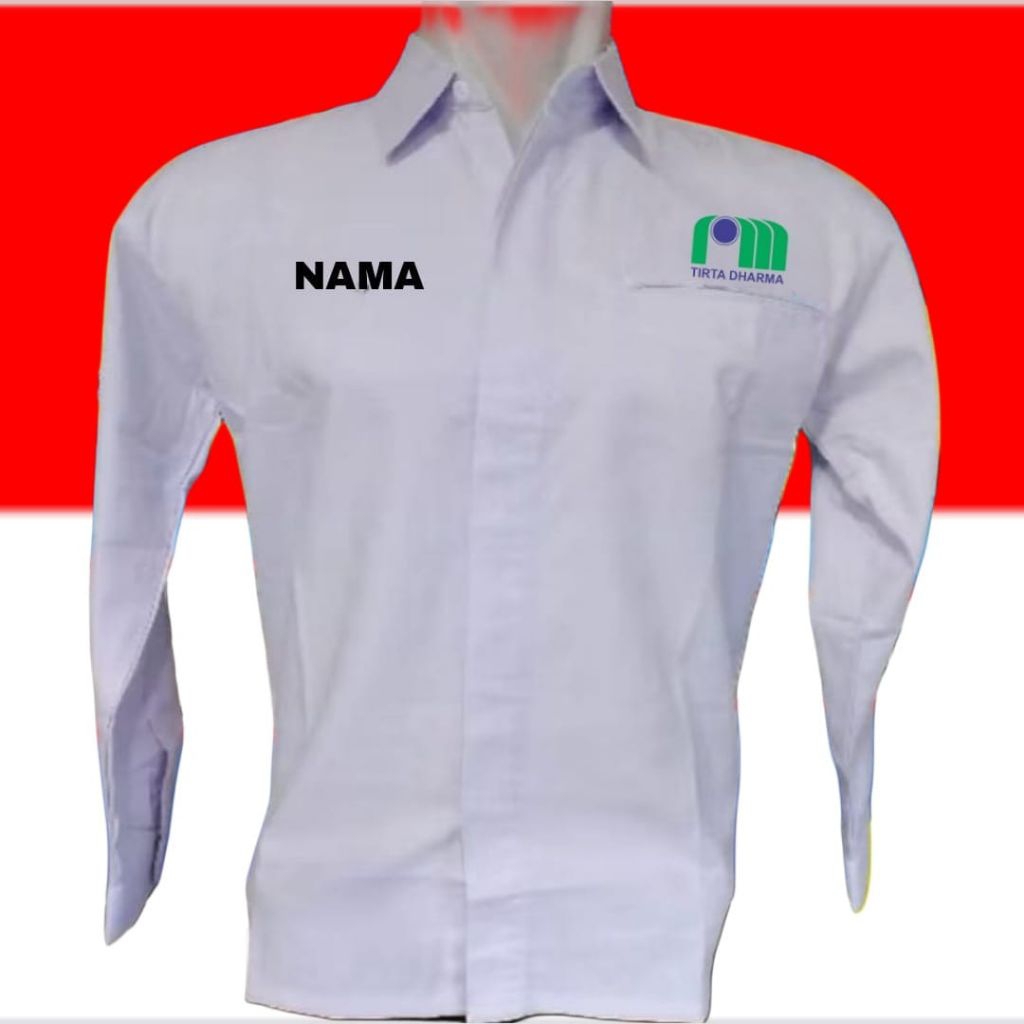 kantong1 kemeja PDAM Tirta darma seragam PDAM Tirta darma  pdh PDAM Tirta darma pakaian dinas PDAM T