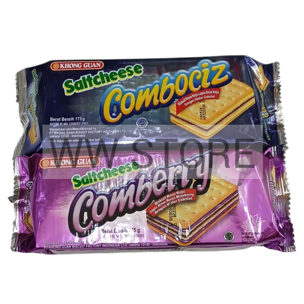 Cemilan snek makanan ringan biskuit lapis krim keju / buah bluberi dengan wafer coklat cokelat halal