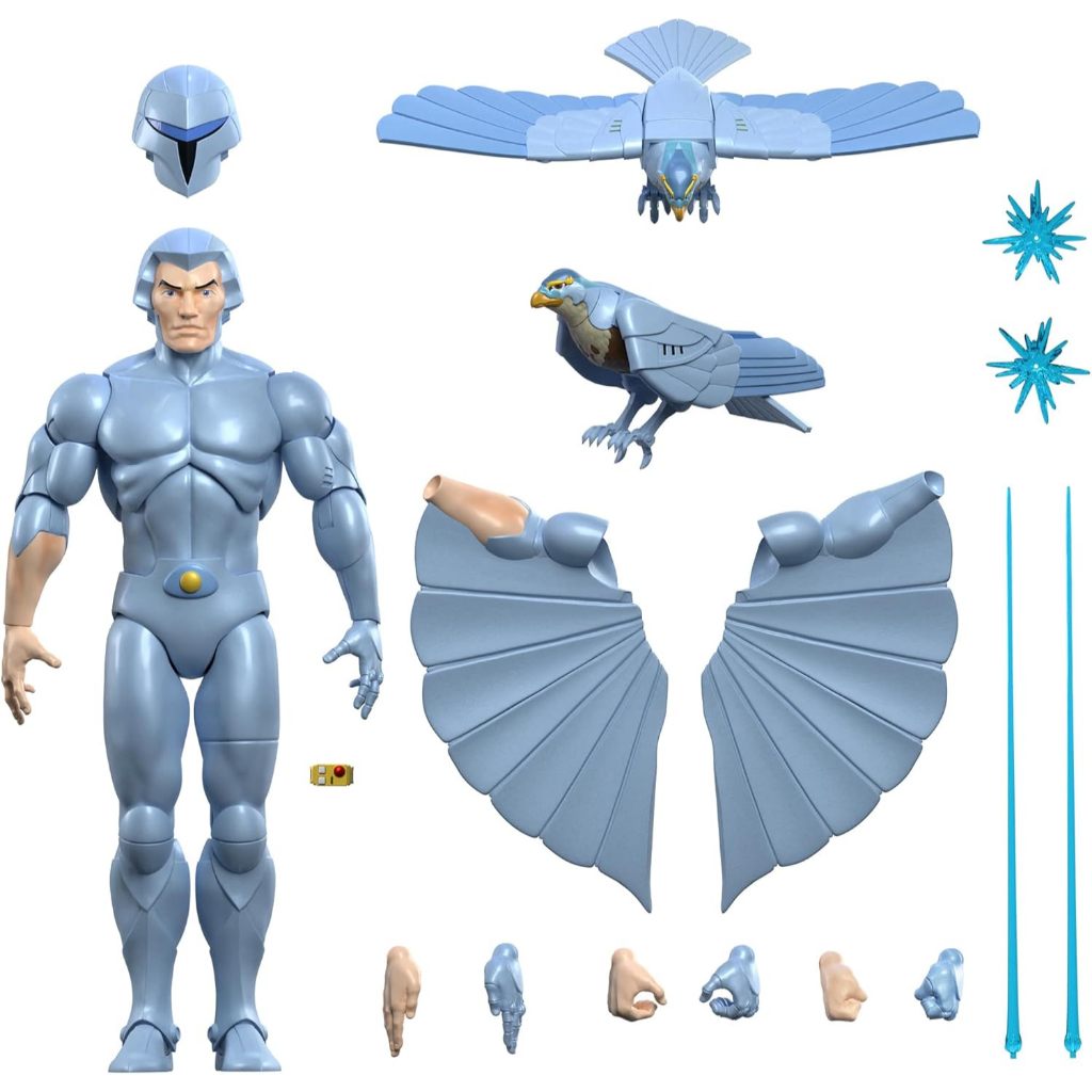 Super7 ULTIMATES SilverHawks Quicksilver - 7" SilverHawks Action Figure with Accessories Classic Car