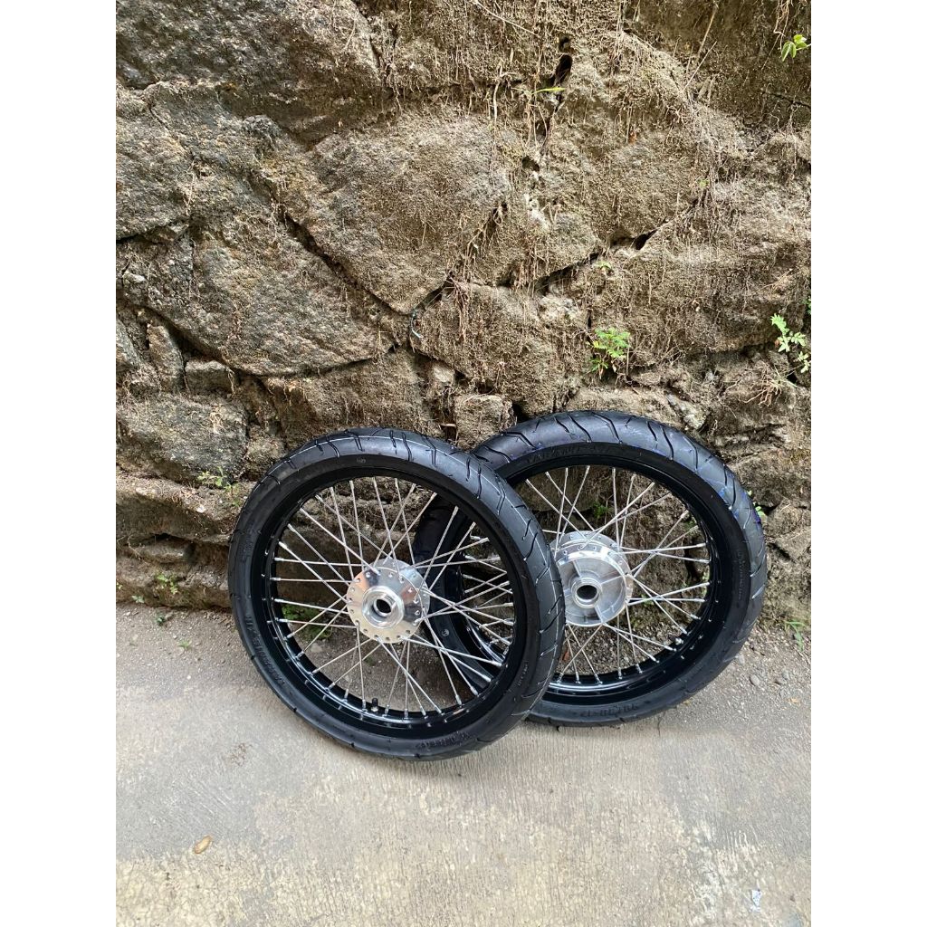 Roda Set Jari Jari Vixion New 160/185 Ring 17 Ban Mizzle Baru PNP Vixion NVL / NVA / Vixion R
