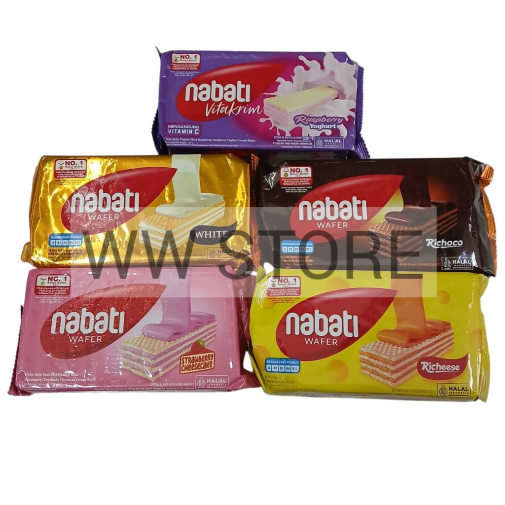 Wafer krim rasa cokelat coklat / keju / keik stroberi / susu vanila / yogurt buah rasberi VitaKrim h