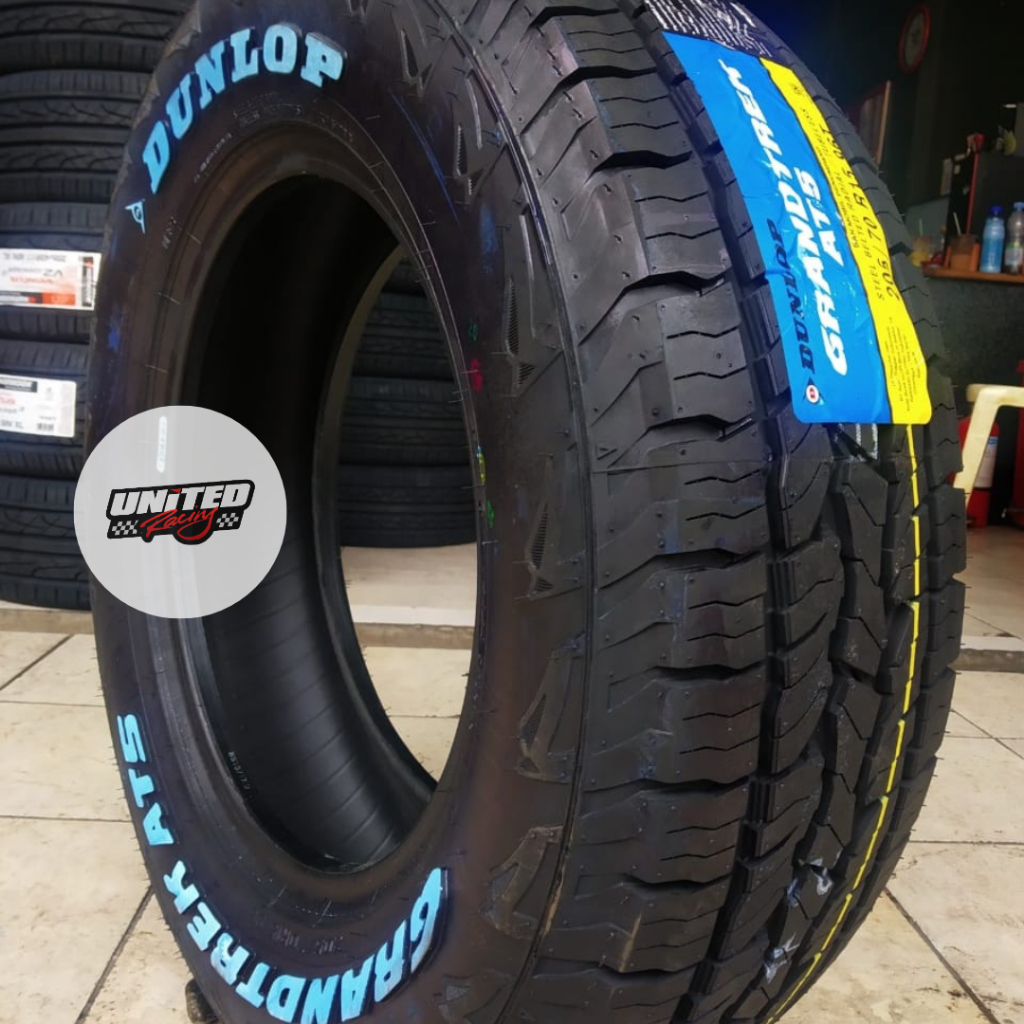 BAN MOBIL LIST PUTIH CRV TARUNA RING 15 DUNLOP GRANDTREK AT 5 205 70 R15 TUBLES AWET JAKARTA TIMUR M