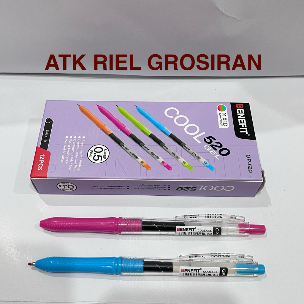 

PULPEN BENEFIT GP- 520 HITAM 12PC 1LUSIN