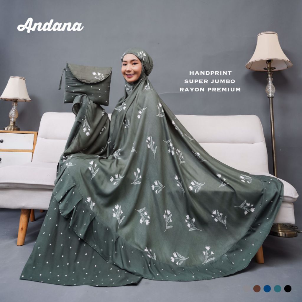 Mukena Dewasa Katun Rayon Premium Super Jumbo Bahan Jatuh Dan Adem Mukena Traveling Motif