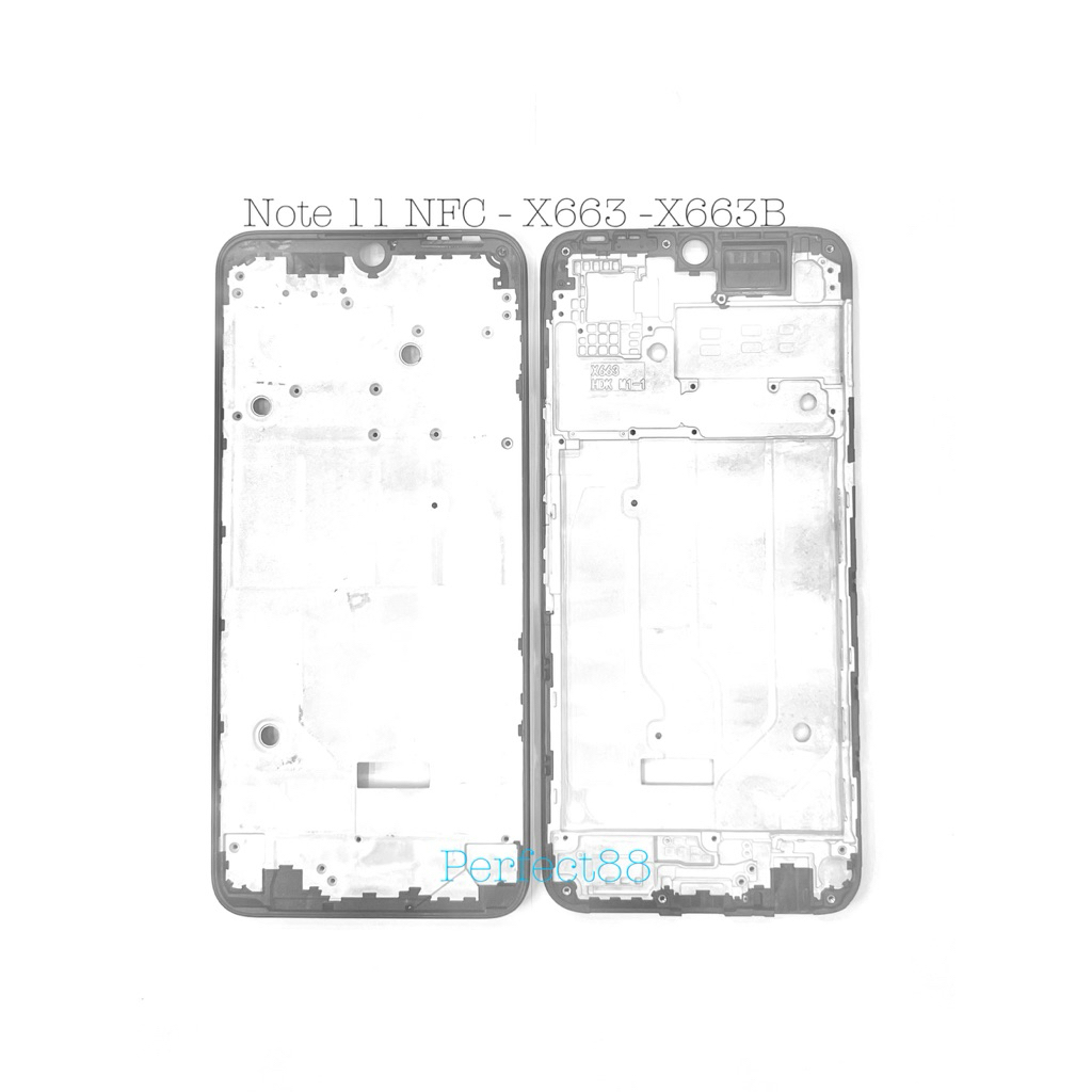 FRAME LCD DUDUKAN LCD TATAKAN LCD TULANG TENGAH INFINIX NOTE 11 NFC - X663 - X663B