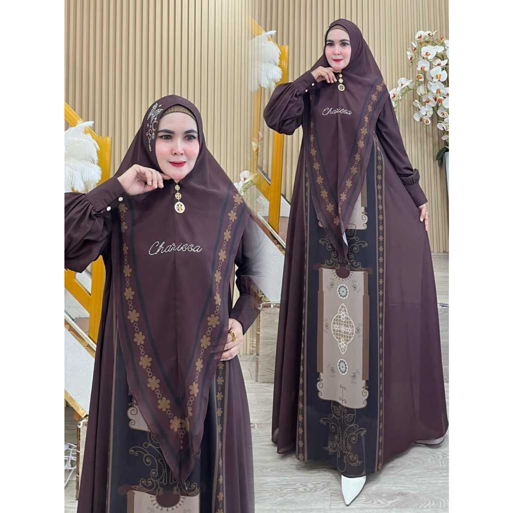 Gamis Syar'i Adeliaseries ceruty babydoll cantik mewah muslim