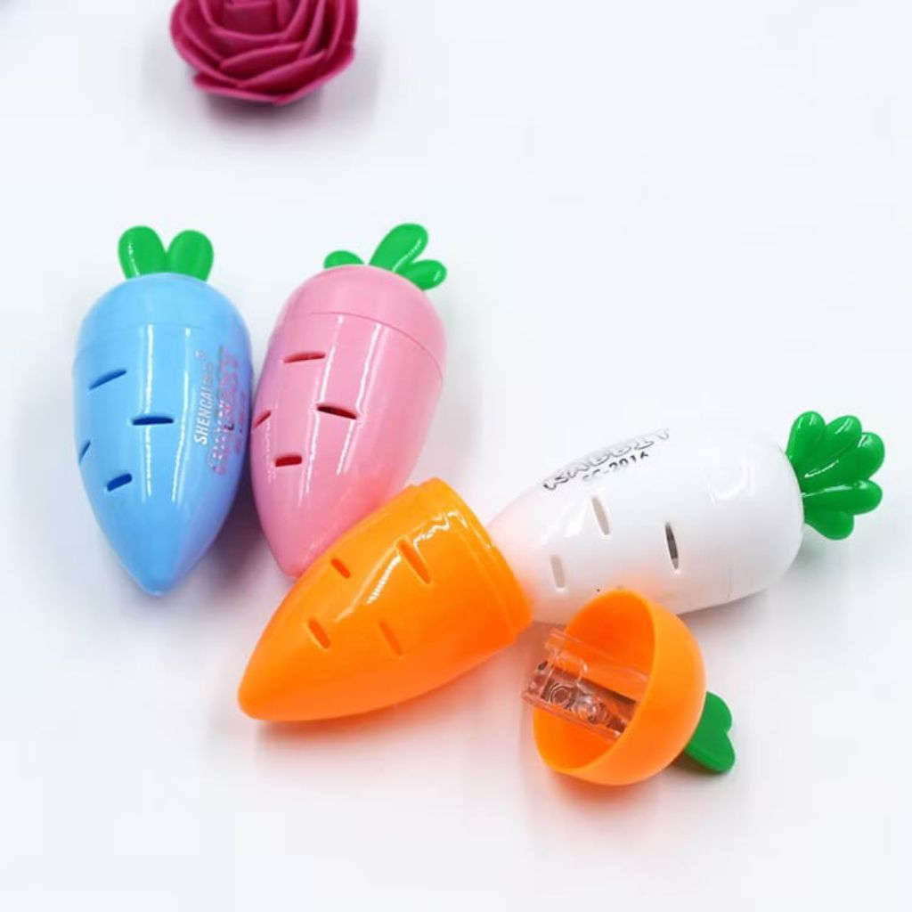 

Peraut Pensil Motif Wortel Rautan Pensil Karakter Tikus Lucu Pencil Shaperner Alat