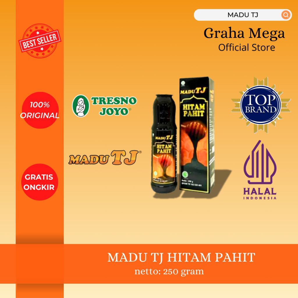 

MADU TJ HITAM PAHIT 250GR