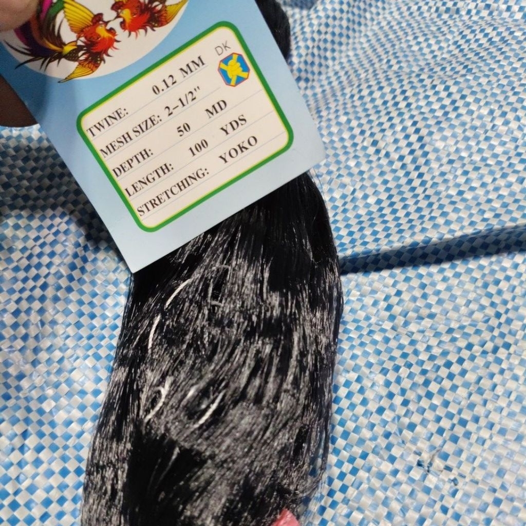 012 jaring burung hitam 2½ inch 50md 100yds jaring saja belum ada benang list jaring