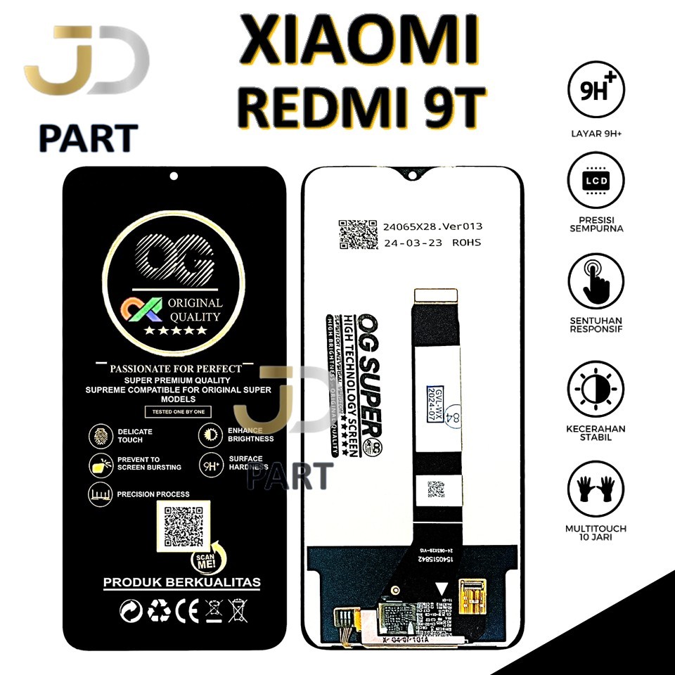 LCD TOUCHSCREEN XIAOMI REDMI 9T COMPLETE ORIGINAL 100% FULLSET