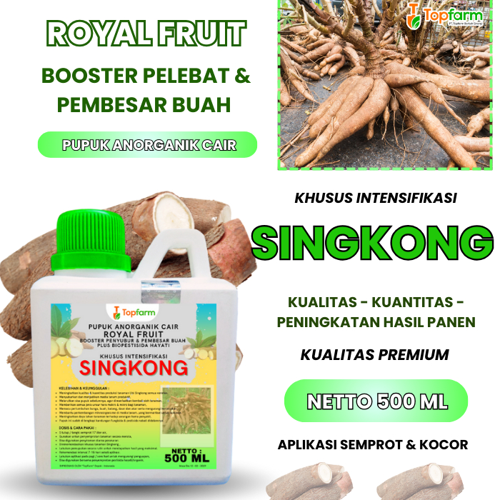 Pupuk Pembesar Umbi Singkong/ Pupuk Pelebat Tanaman Singkong/ Pupuk Perangsang Tanaman Singkong Cepa