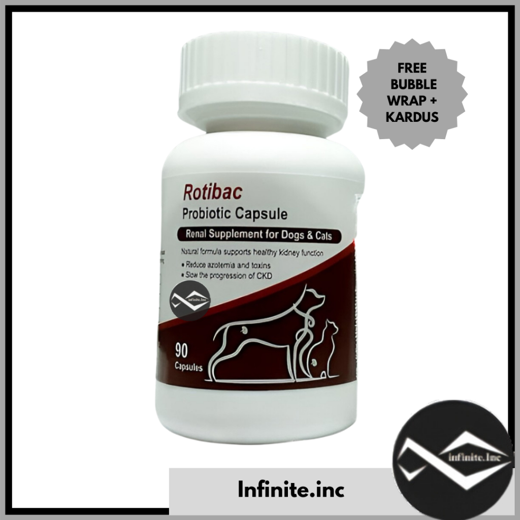 Rotibac Probiotic Kapsul Suplemen Renal / Kidney / Ginjal Kucing Anjing (Harga 1 KAPSUL)
