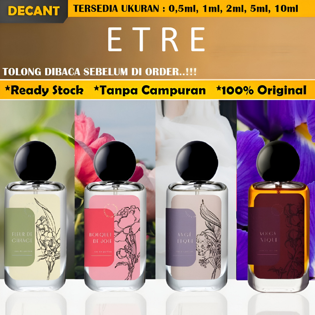 (FREE TESTER) Decant/Share ETRE Parfum -VOLCANIQUE | LIBRE D'ESPRIT | FORCE D'AME | FOR THE MEMORIES