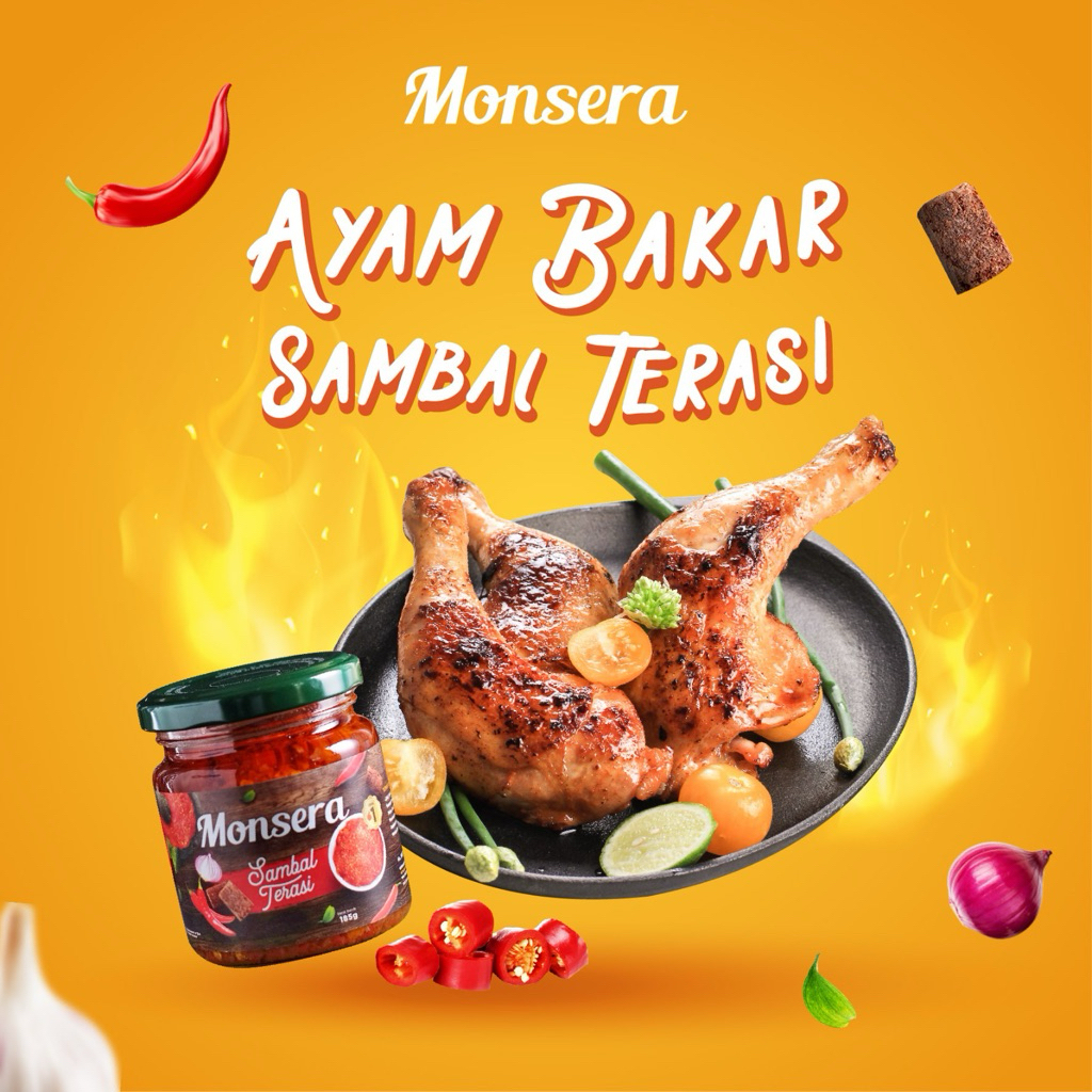 

Sambal Terasi Monsera 185gr