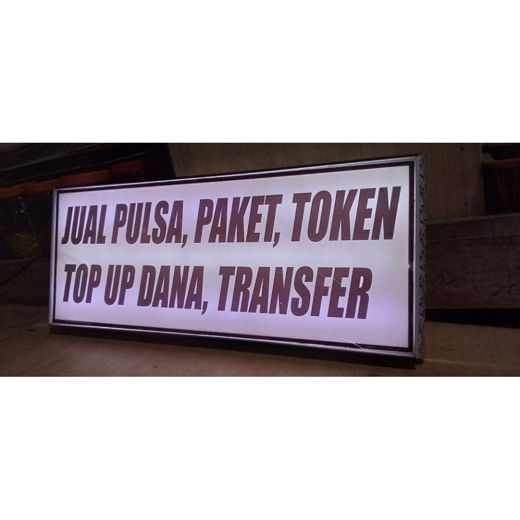Lampu Neon Box mini