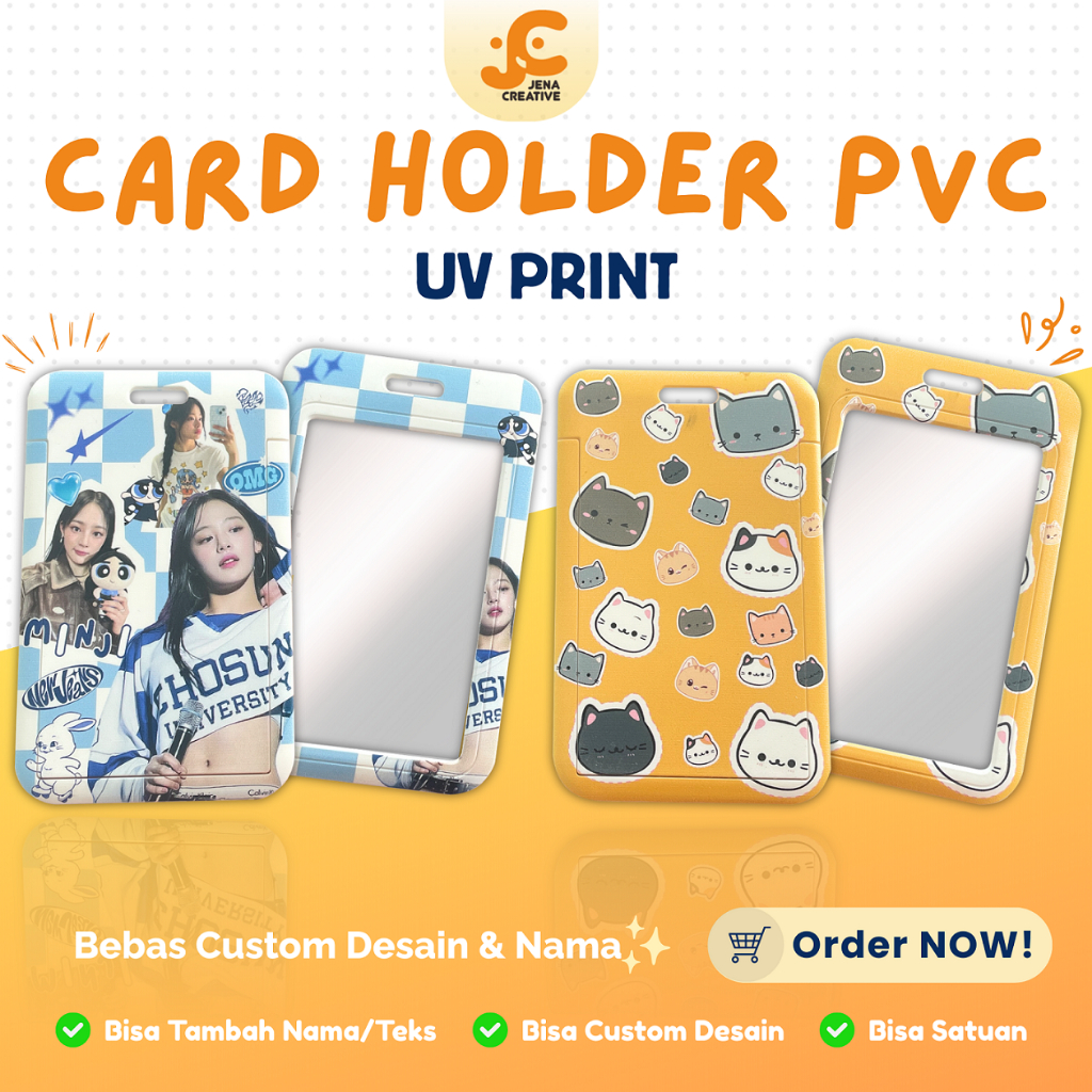 Custom Card Holder PVC Custom PRINT UV/Hardcase CUSTOM/Photocard Holder/Kpop Card Holder Custom