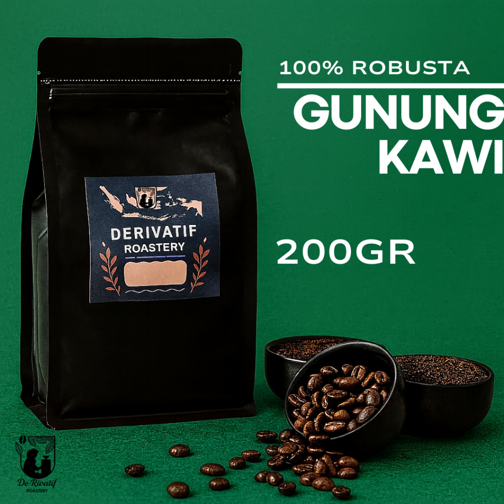 

100% Robusta Gunung Kawi Biji Kopi Kopi Bubuk