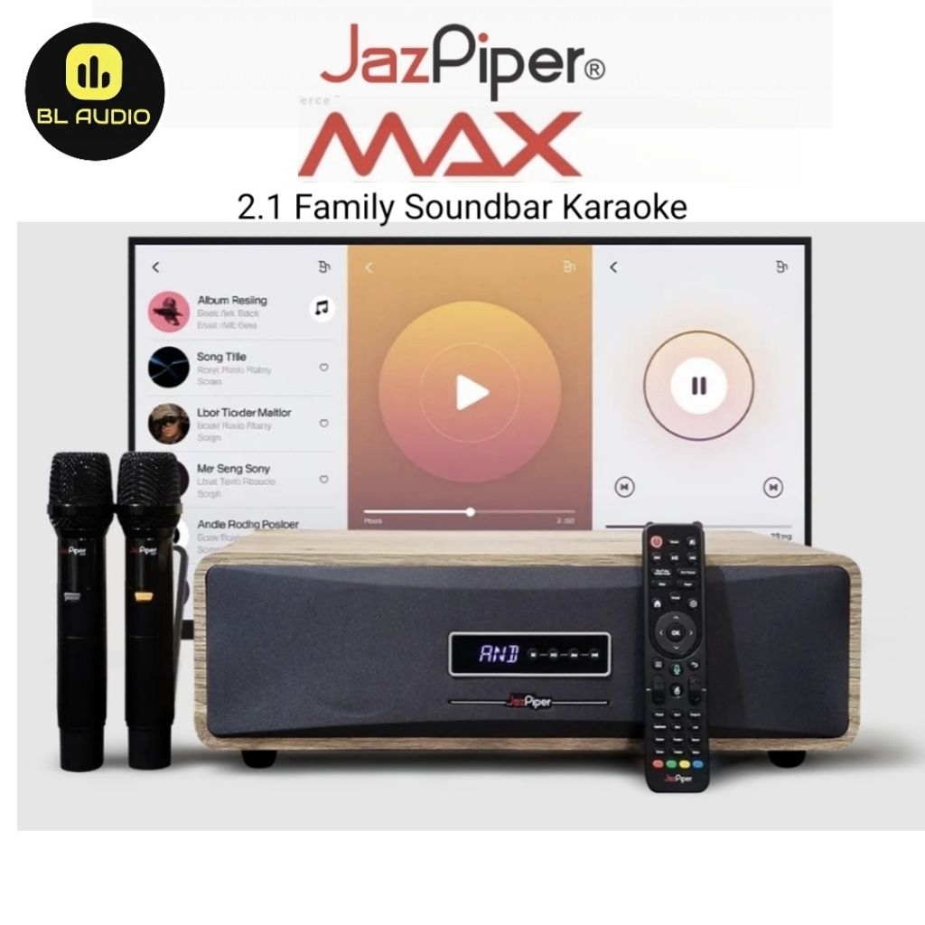 JazPiper MAX 2.1 Family Soundbar Karaoke