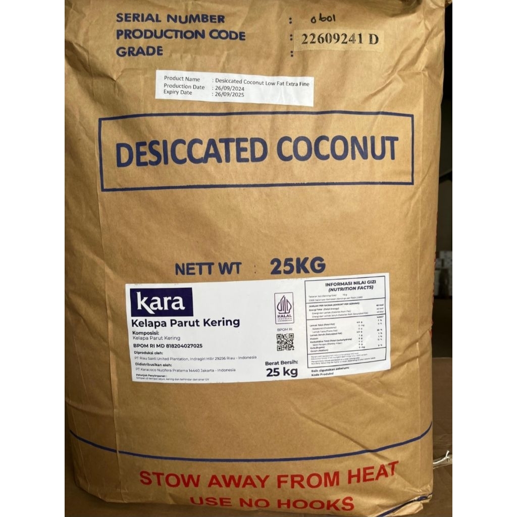 DESSISCATED COCONUT KELAPA PARUT KERING KELAPA PARUT INSTAN KELAPA PARUT