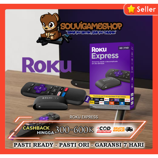 Roku Express HD - TV Box Streaming Media Player 1080p