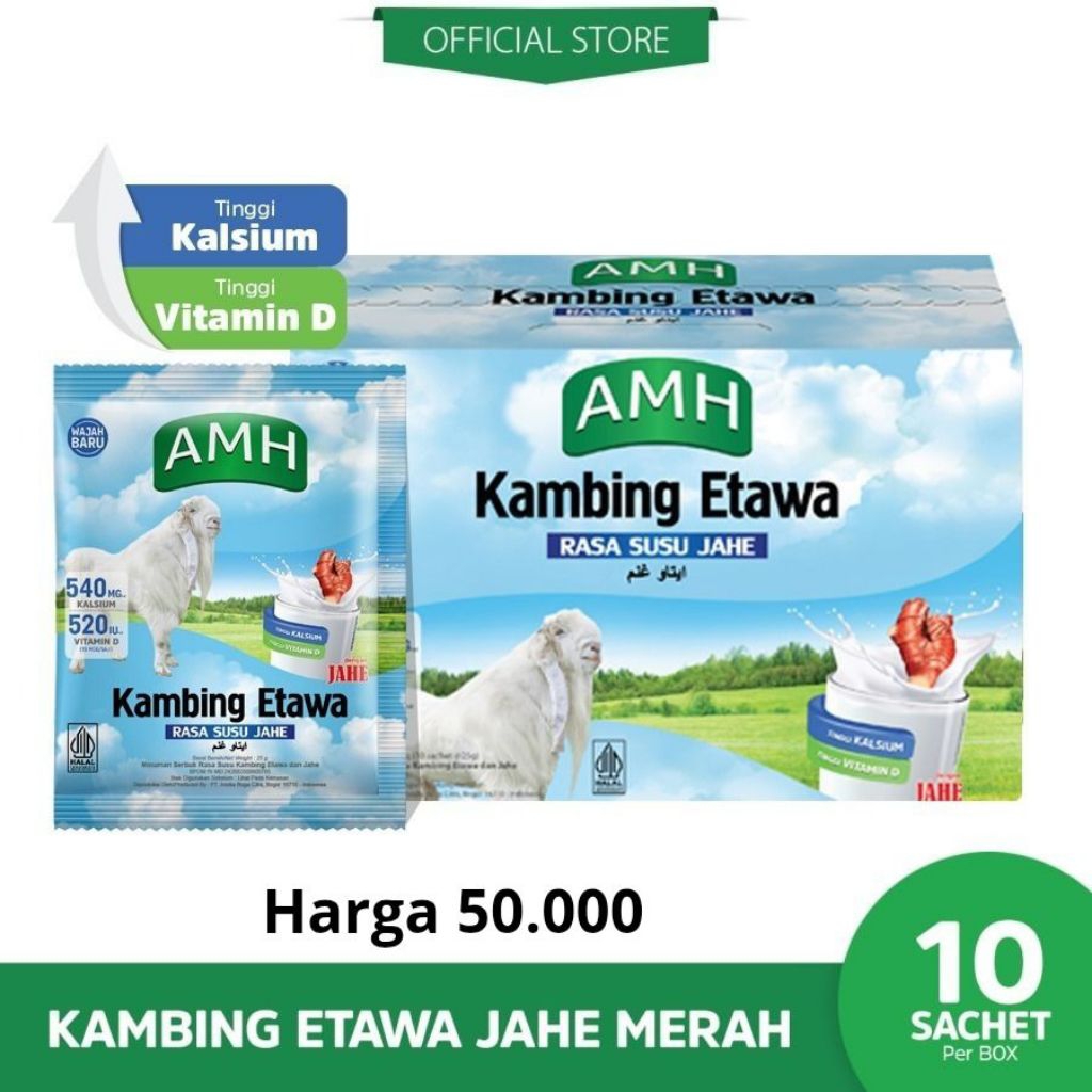 Susu Kambing etawa Bubuk rasa Jahe AMH