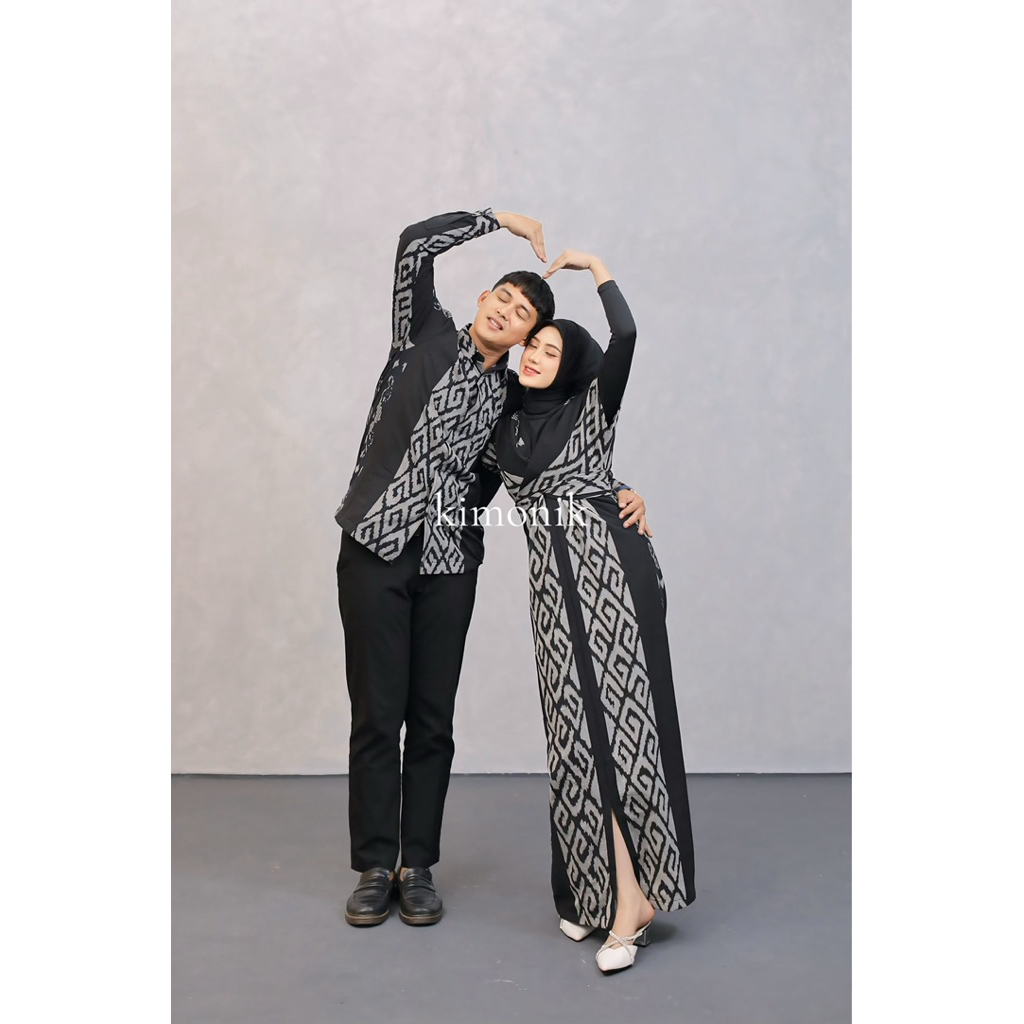 KIMONIK RAISA BLACK VORY