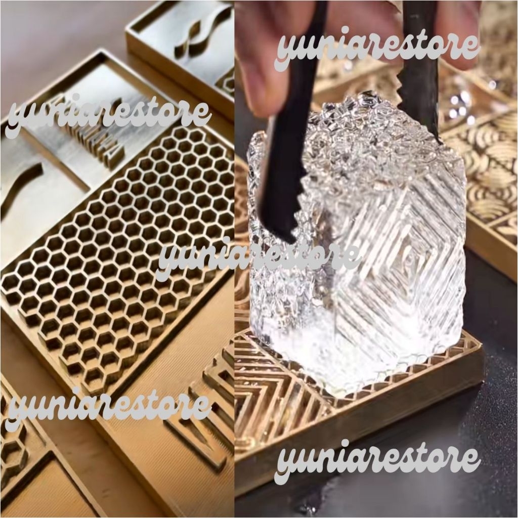 

Custom Matras Stamp Ice Cube - Stampel Es Batu - Matras Embos Debos CNC Custom