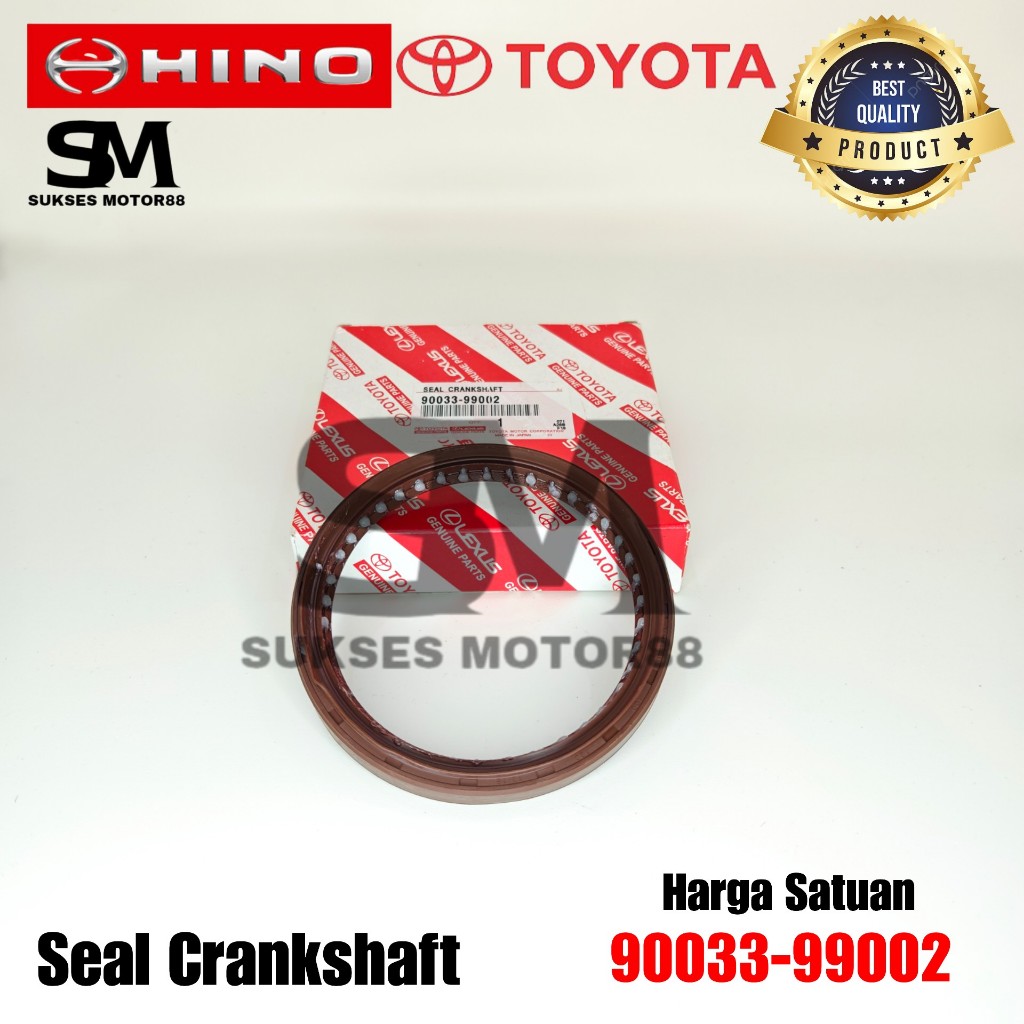 ( 90033-99002 ) Seal Crankshaft / Seal Kruk As Toyota Dyna 125HT 125LT / Hino Dutro 125HT 125LT