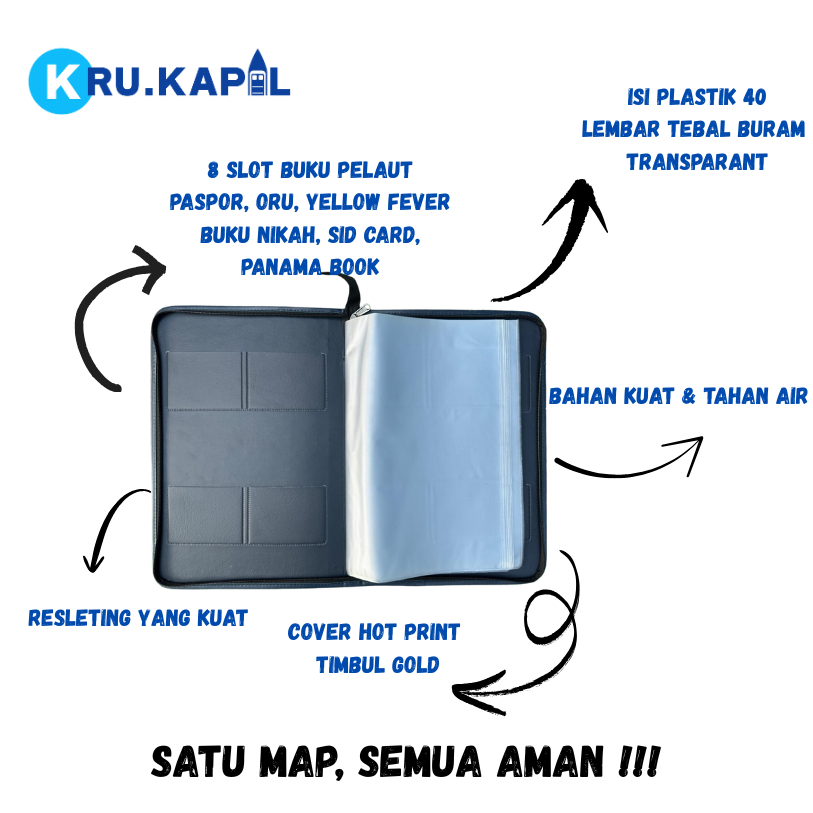 

KRUKAPAL Document Keeper, Map Dokumen Pelaut Pro, Map Dokumen Pelaut Premium