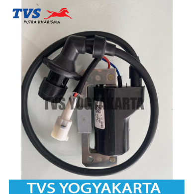 COIL/IGNITION COIL WITH SUP. CAP 4S RODA 3 TVS KING KODE G4060250 coil+cop busi untuk semua tipe rod