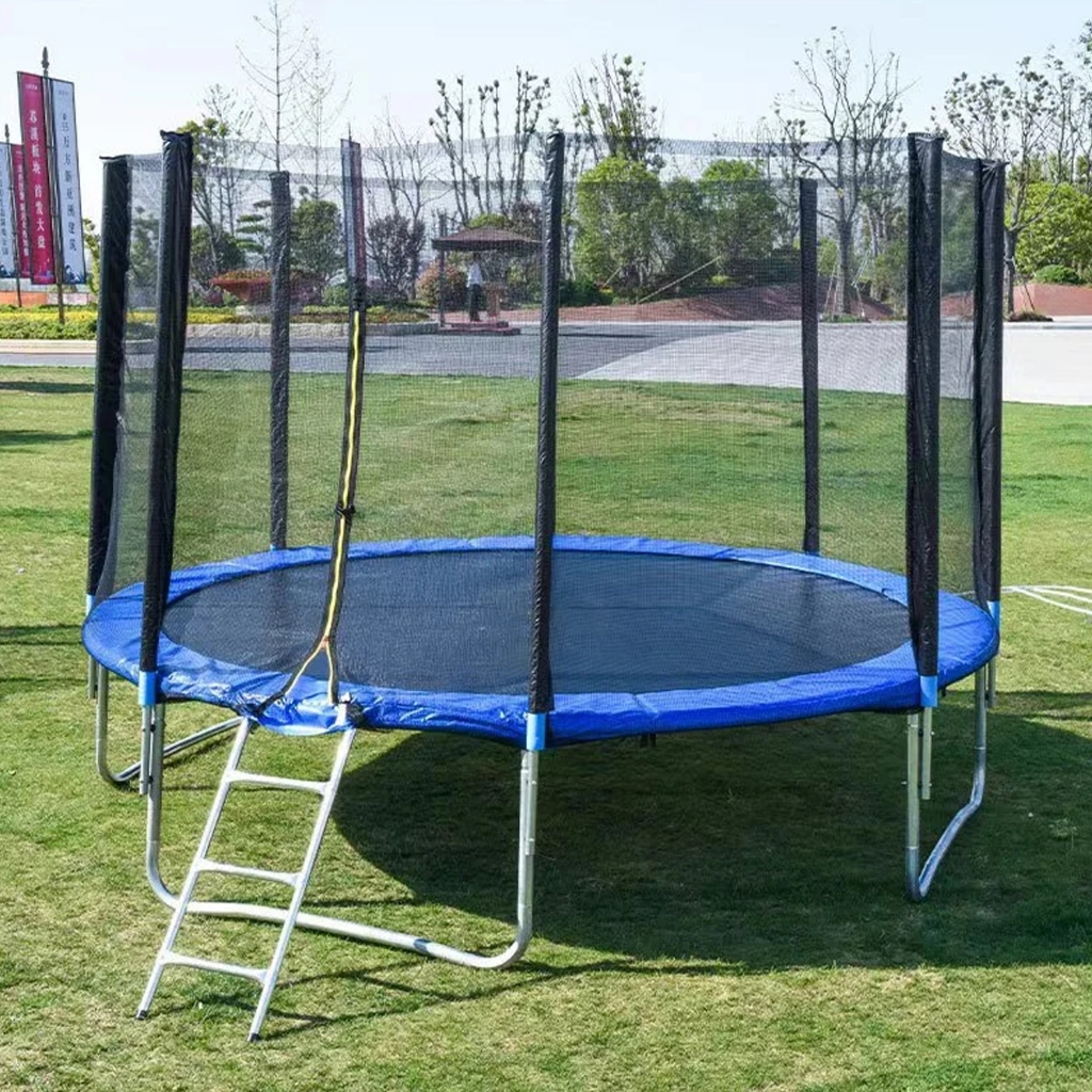 ARBER - Trampolin 12ft (3.66m) Premium dengan Jaring Pengaman, Trampolin Olahraga Anak & Dewasa, Ama
