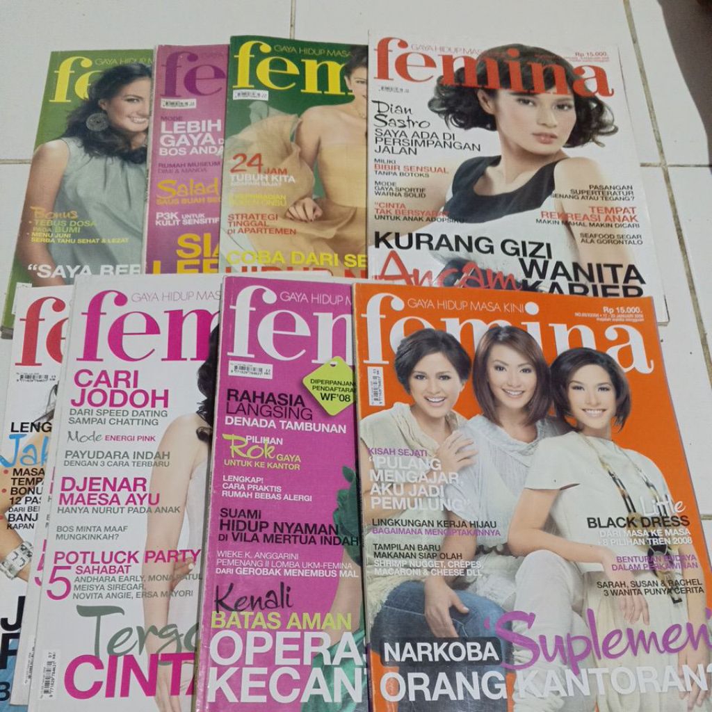 MAJALAH FEMINA TAHUN 2008