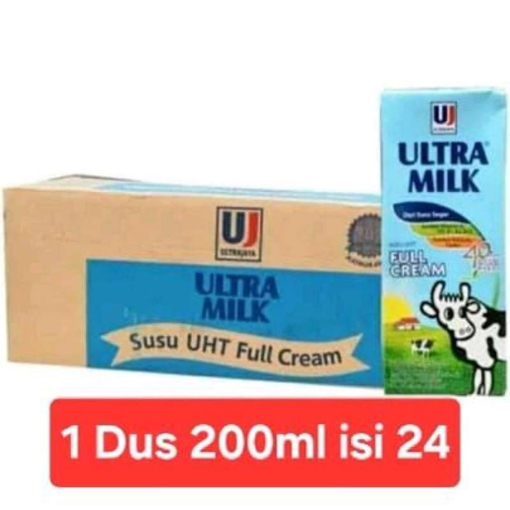 

Ultra Milk Full Cream Susu UHT Dus 24 x 200 ml