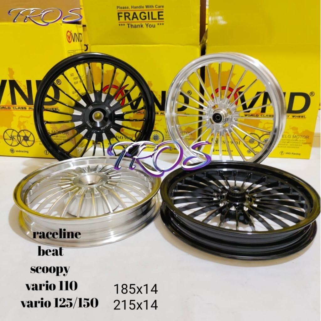velg raceline vnd beat vario scoopy raceline 185x14/215x14 24 palang