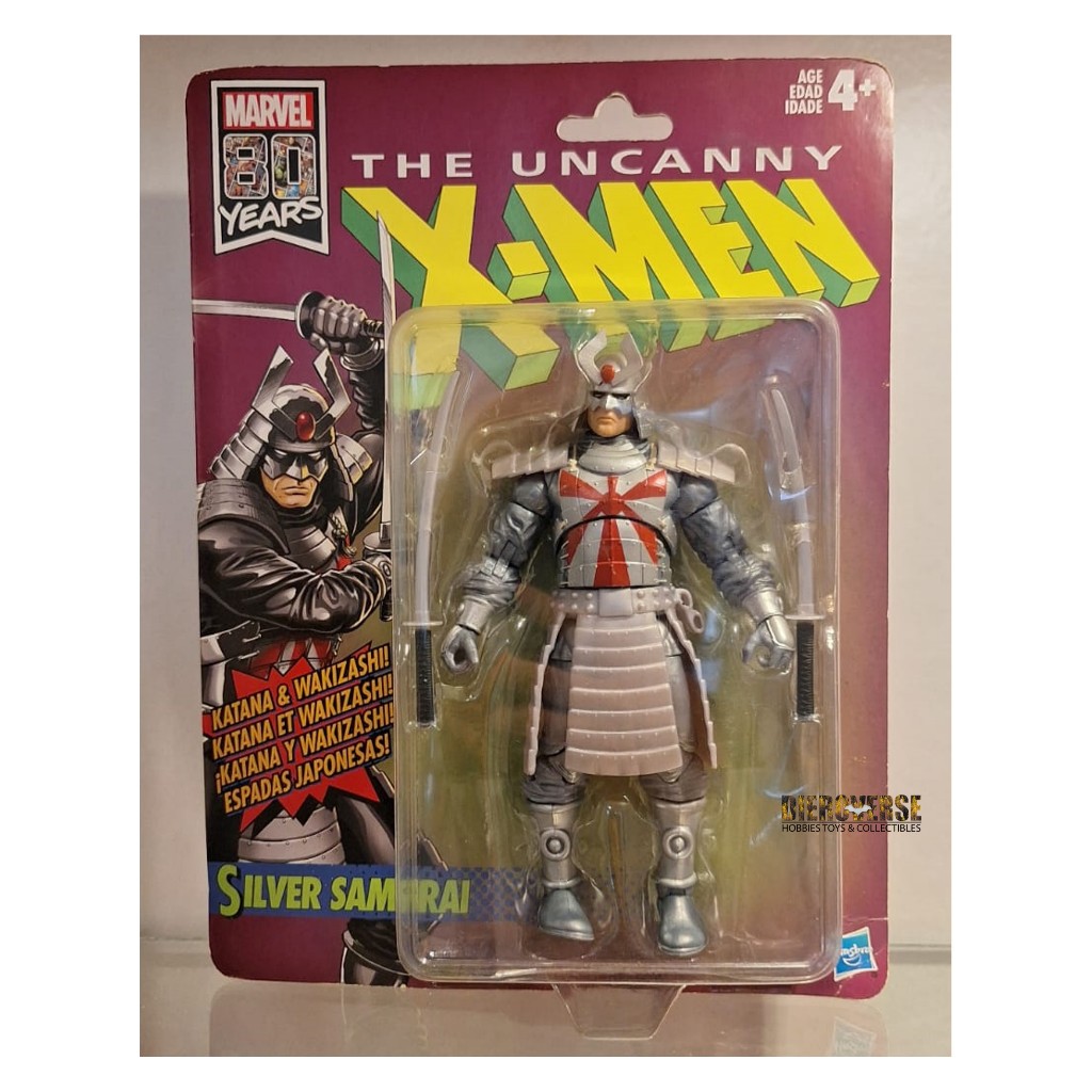 HASBRO TOYS MARVEL LEGENDS THE UNCANNY X-MEN SILVER SAMURAI RETRO VINTAGE SERIES HASBRO ACTION FIGUR