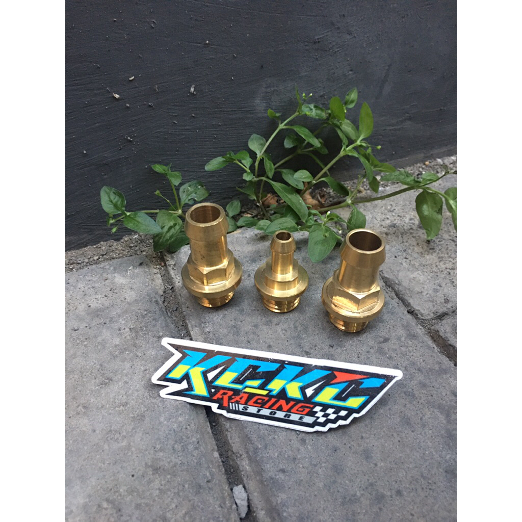 Tutup Oli Hawa Kuningan For Honda Gl Mp Tiger Lubang Kecil & Besar KC_KC RACING STORE