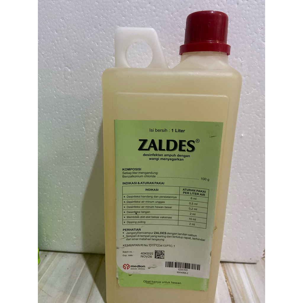 Zaldes 1L | Disinfektan Antiseptik Semprot Kandang-MEDION