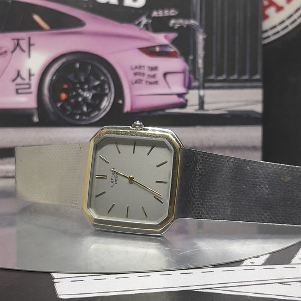 Jam tangan pria Vintage Seiko Credor 6020 5090 Rare