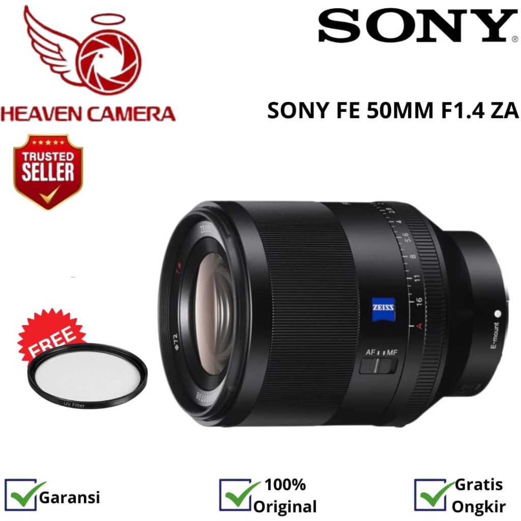 Sony FE 50mm F1.4 ZA Planar T* Zeiss Garansi Resmi