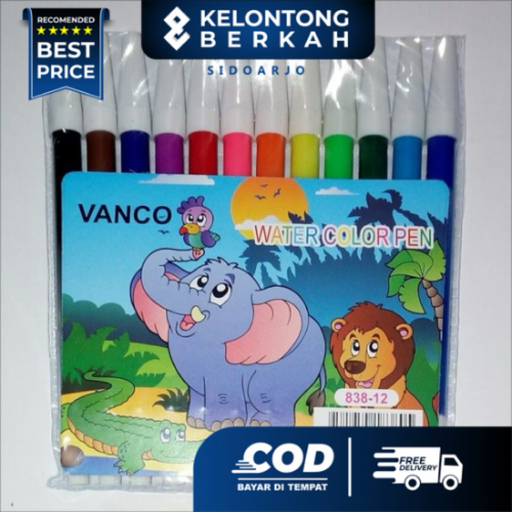 

Spidol Vanco 12 Warna 838 / Colour Pen Exsis