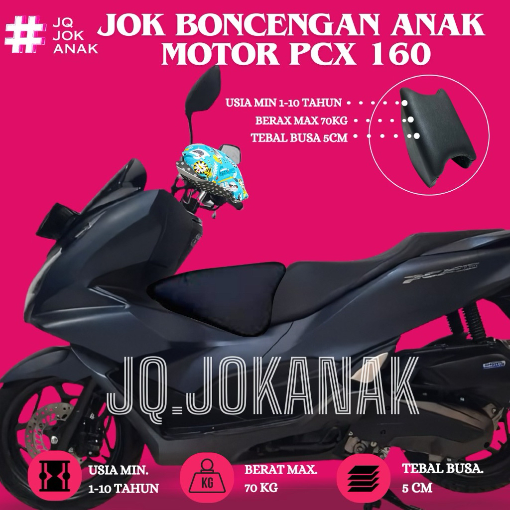 Jok Motor Anak Boncengan Depan PCX 160 Kursi Dudukan Portable Matic